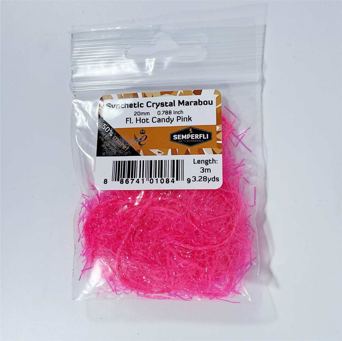 Synthetic Crystal Marabou 20mm