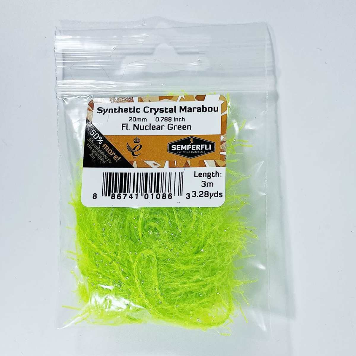 Synthetic Crystal Marabou 20mm