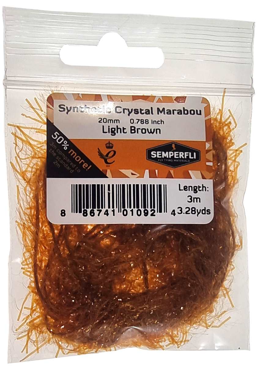 Synthetic Crystal Marabou 20mm