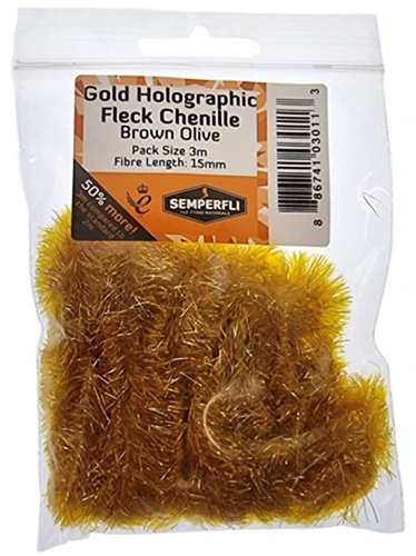 Gold Tinsel Fleck 15mm Large