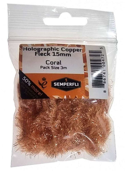 Copper Tinsel Fleck 15mm Large