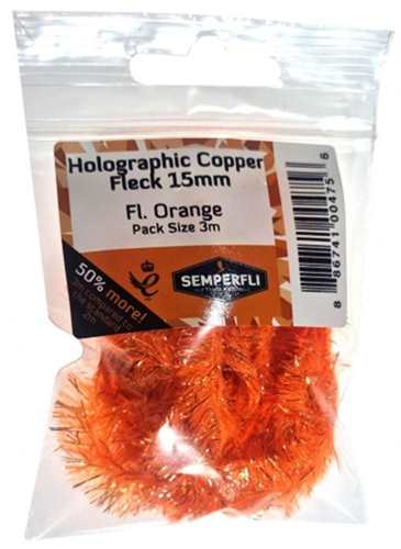 Copper Tinsel Fleck 15mm Large